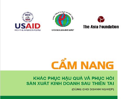 Cam nang khac phuc hau qua va phuc hoi san xuat kinh doanh sau thien tai