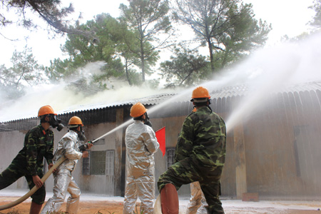 Diễn tập ứng phó thiên tai khẩn cấp Hà Nội