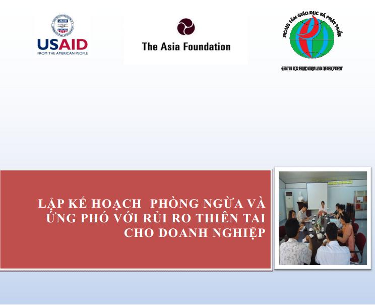 Lập kế hoạch phòng ngừa và ứng phó với rủi ro thiên tai cho doanh nghiệp